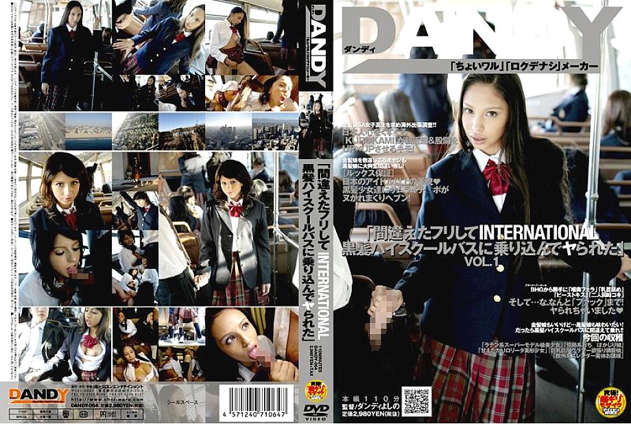 DANDY-064 내가 잘못한 척하고 국제 검은머리 고등학생 버스에 타서 섹스를 했다.
